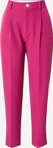 Custommade Pleated Pants 'Pianora' in Pink: front