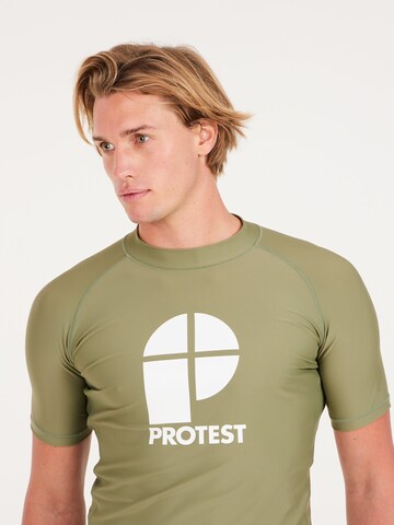 PROTEST Performance shirt 'PRTCATERS' in Green