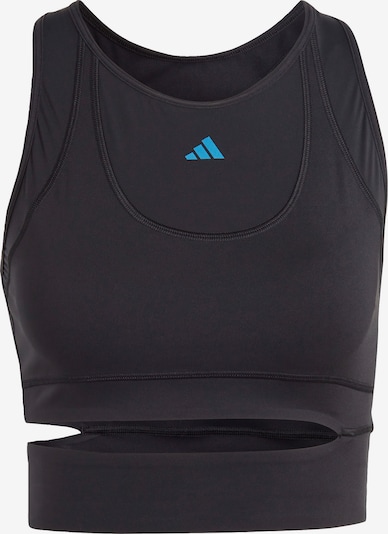 ADIDAS PERFORMANCE Sporttop 'Tailored Hiit Heat.Rdy ' in de kleur Azuur / Zwart, Productweergave