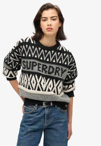 Pull-over Superdry en vert : devant