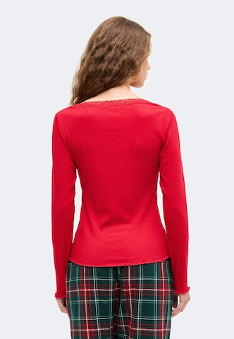 Hunkemöller Tričko na spaní – červená