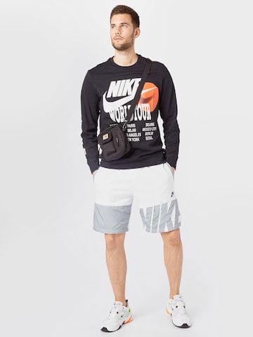 Nike Sportswear Широка кройка Панталон в бяло