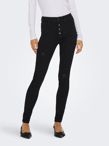 Skinny Jeans 'JOSIE' de la ONLY pe negru: față