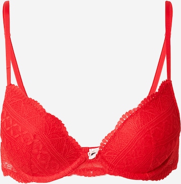 ETAM - Push-up Soutien 'IDOLE' em vermelho: frente