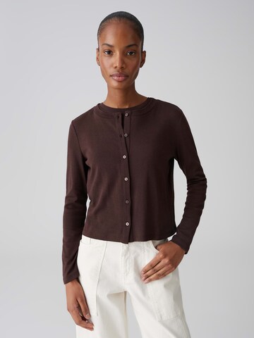 OPUS - Cárdigan 'Sandros' en marrón: frente