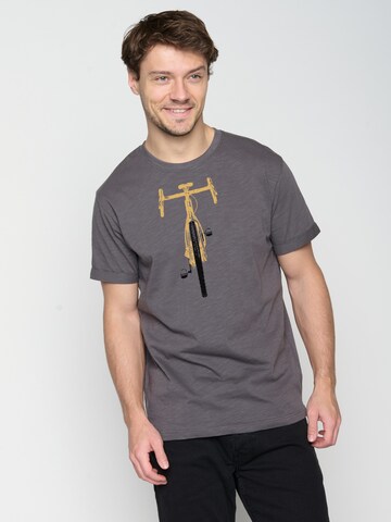 GREENBOMB Shirt 'Bike Front Stamp' in Grey