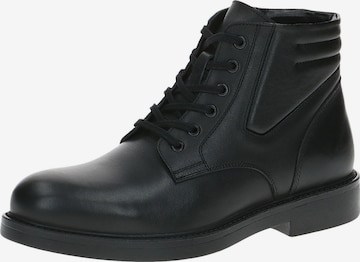 CAPRICE Lace-Up Boots in Black: front