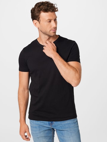 T-Shirt TOM TAILOR DENIM en noir : devant