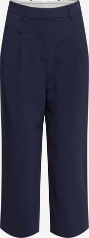 ESPRIT Pleat-Front Pants in Blue: front