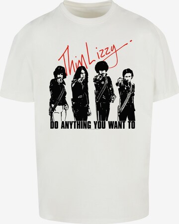 T-Shirt 'Thin Lizzy - Do Anything' Merchcode en beige : devant