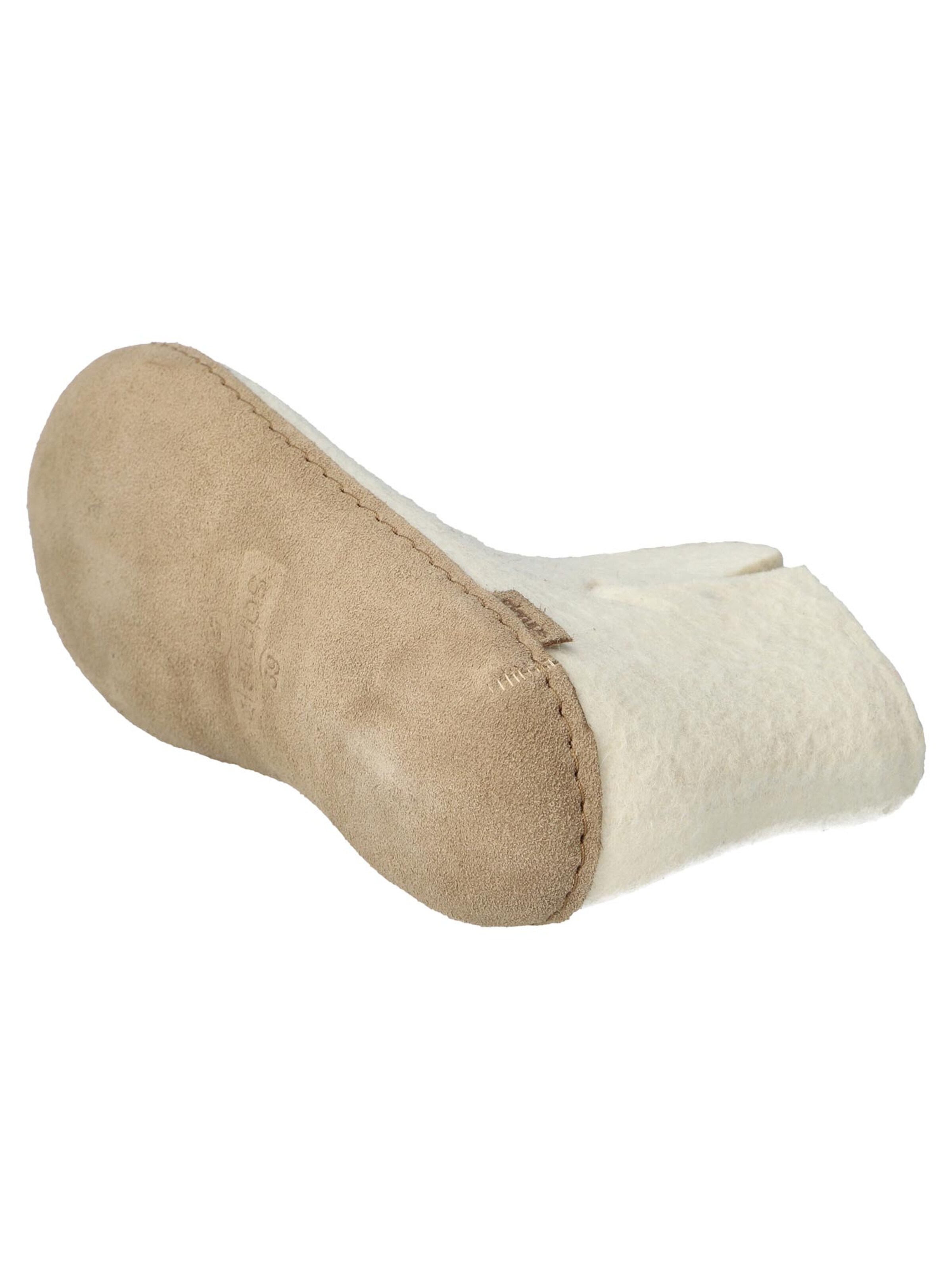 Glerups Huisschoenen 'Ledersohle' in Wit
