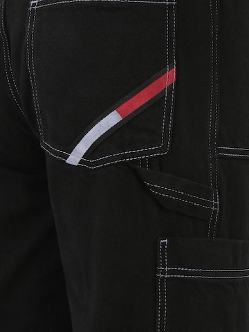 Tommy Jeans Ohlapna forma Kargo kavbojke | črna barva