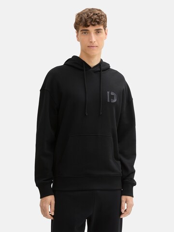 TOM TAILOR DENIM Sweatshirt in Black: front
