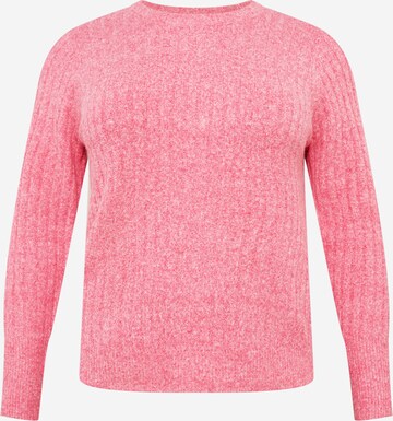 Pull-over 'NOVA' PIECES Curve en rose : devant