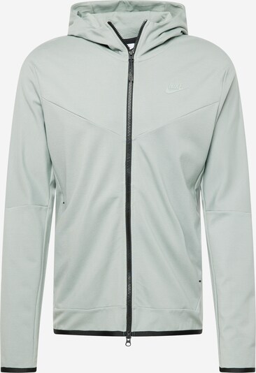 Nike Sportswear Veste de survêtement en vert pastel / noir, Vue avec produit