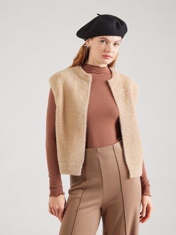RINO & PELLE Bodywarmer 'Elona' in Beige: voorkant