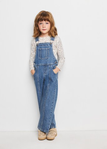 MANGO KIDSregular Hlače s tregerima 'EMILLE' - plava boja: prednji dio