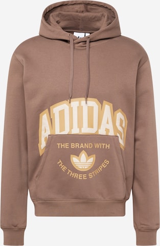 ADIDAS ORIGINALS Sweatshirt 'Vrct' in Bruin: voorkant