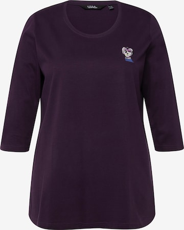 T-shirt Ulla Popken en violet : devant