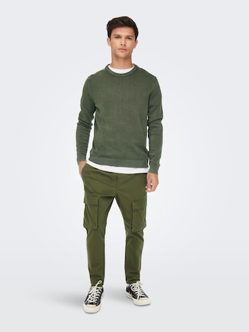 Only & Sons Sweater 'Clark' in Green