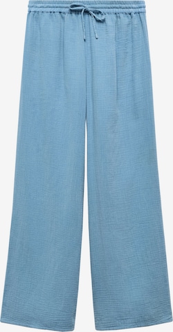 MANGO TEEN Široke hlačnice Hlače 'Easy' | modra barva: sprednja stran