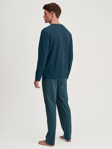 CALIDA Long Pajamas 'Relax Imprint' in Green