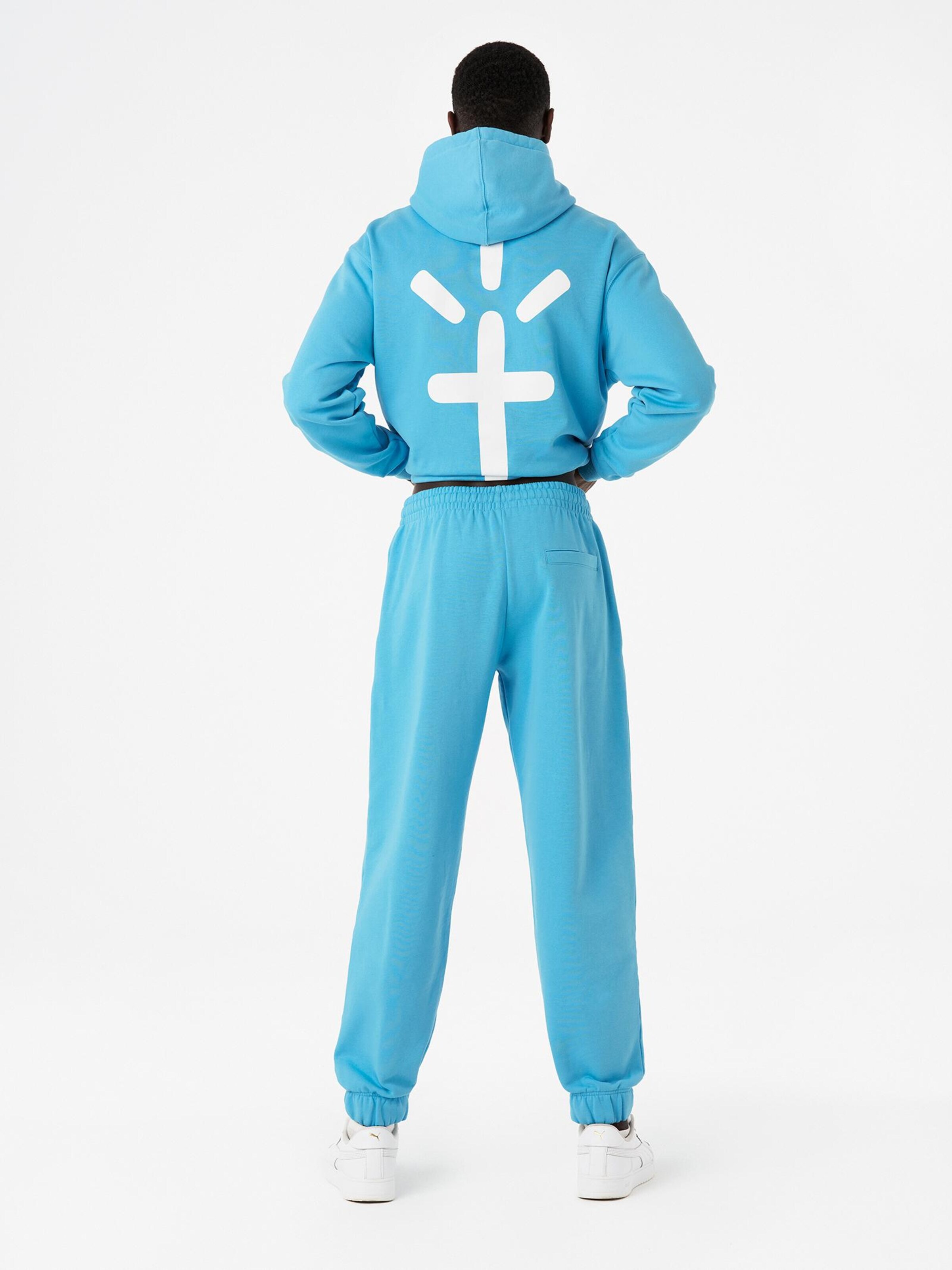 Carnales - Loosefit Pantalón 'Pantalón de chándal con logo bordado' en azul