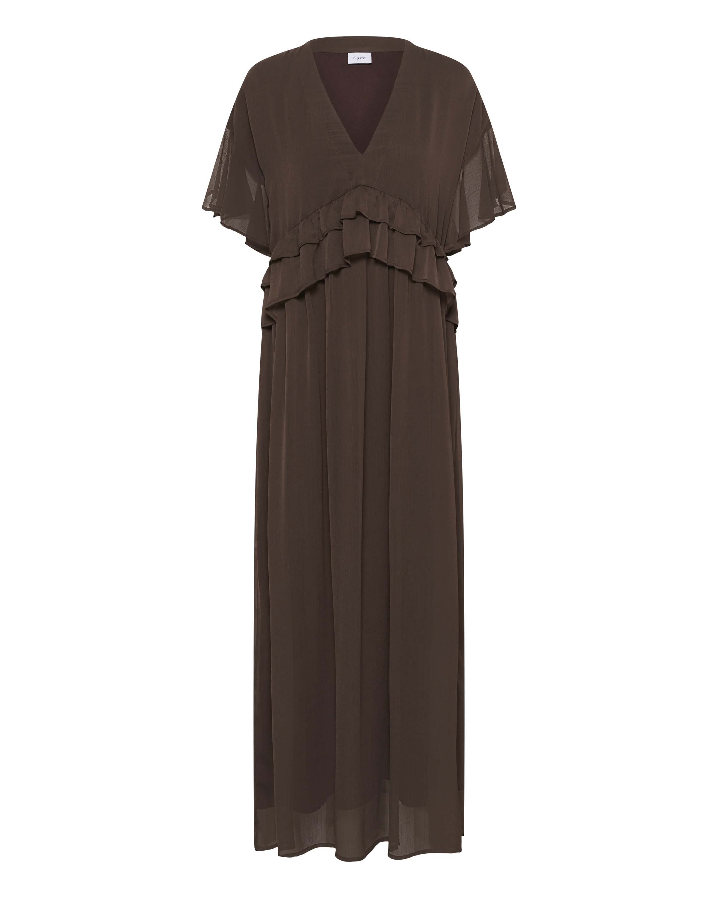 SAINT TROPEZ Dress 'Lindzy' in Brown: front