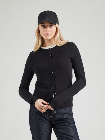 Cardigan 'VMHAPPY' VERO MODA en noir : devant