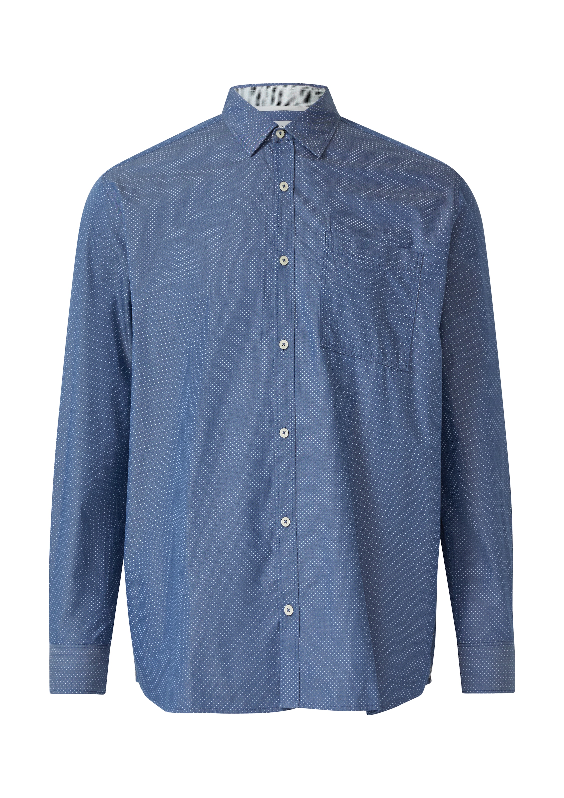 s.Oliver Men Big Sizes Hemd in Blau: Vorderseite