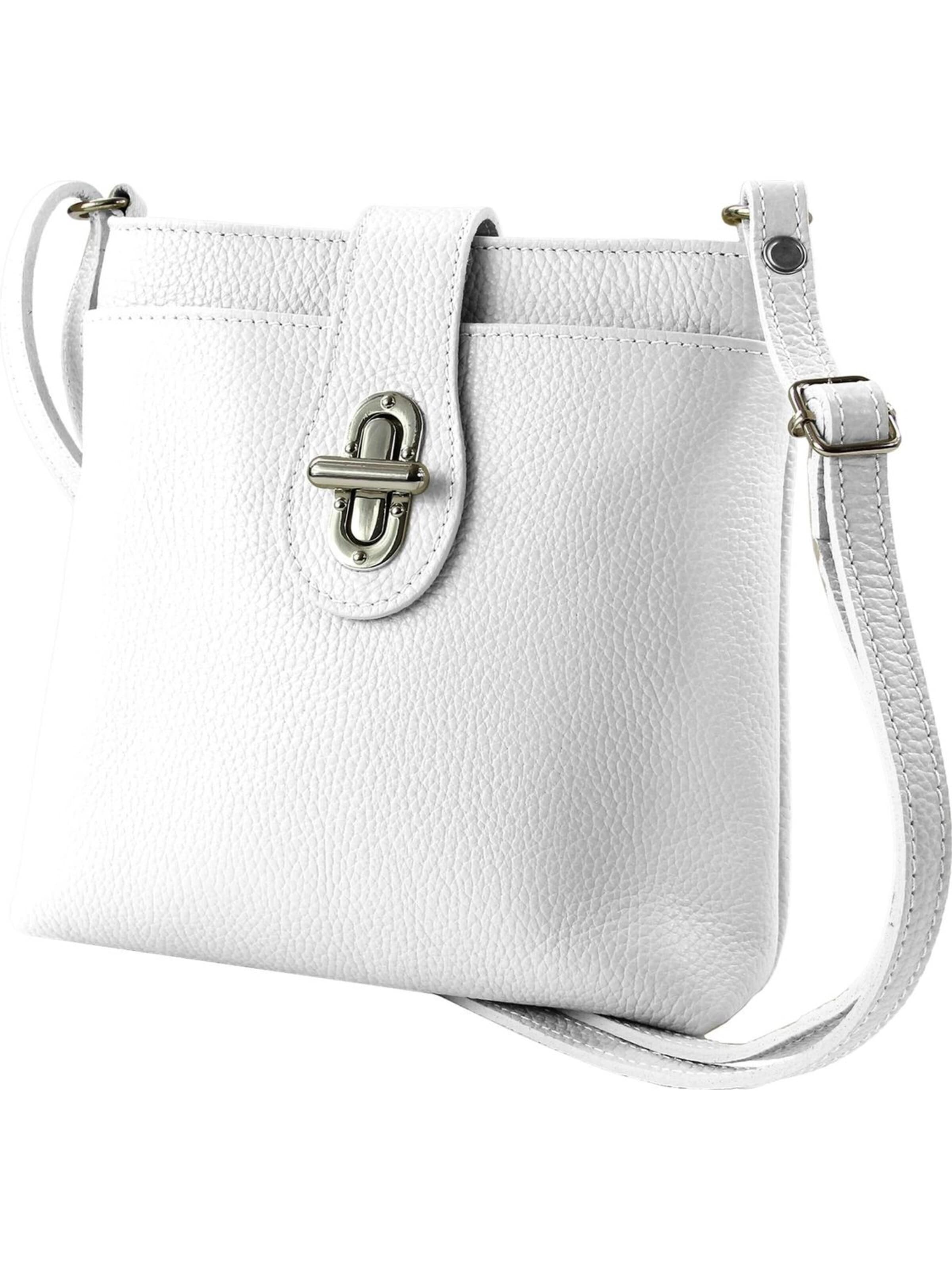 Toscanto Crossbody Bag in White: front
