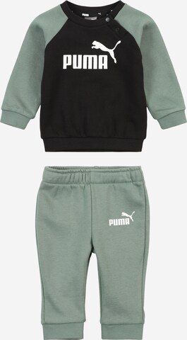 PUMA Joggingpak in Groen: voorkant