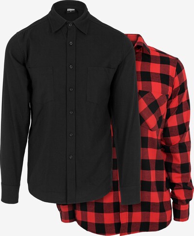 Urban Classics Chemise en rouge clair / rouge foncé / noir, Vue avec produit