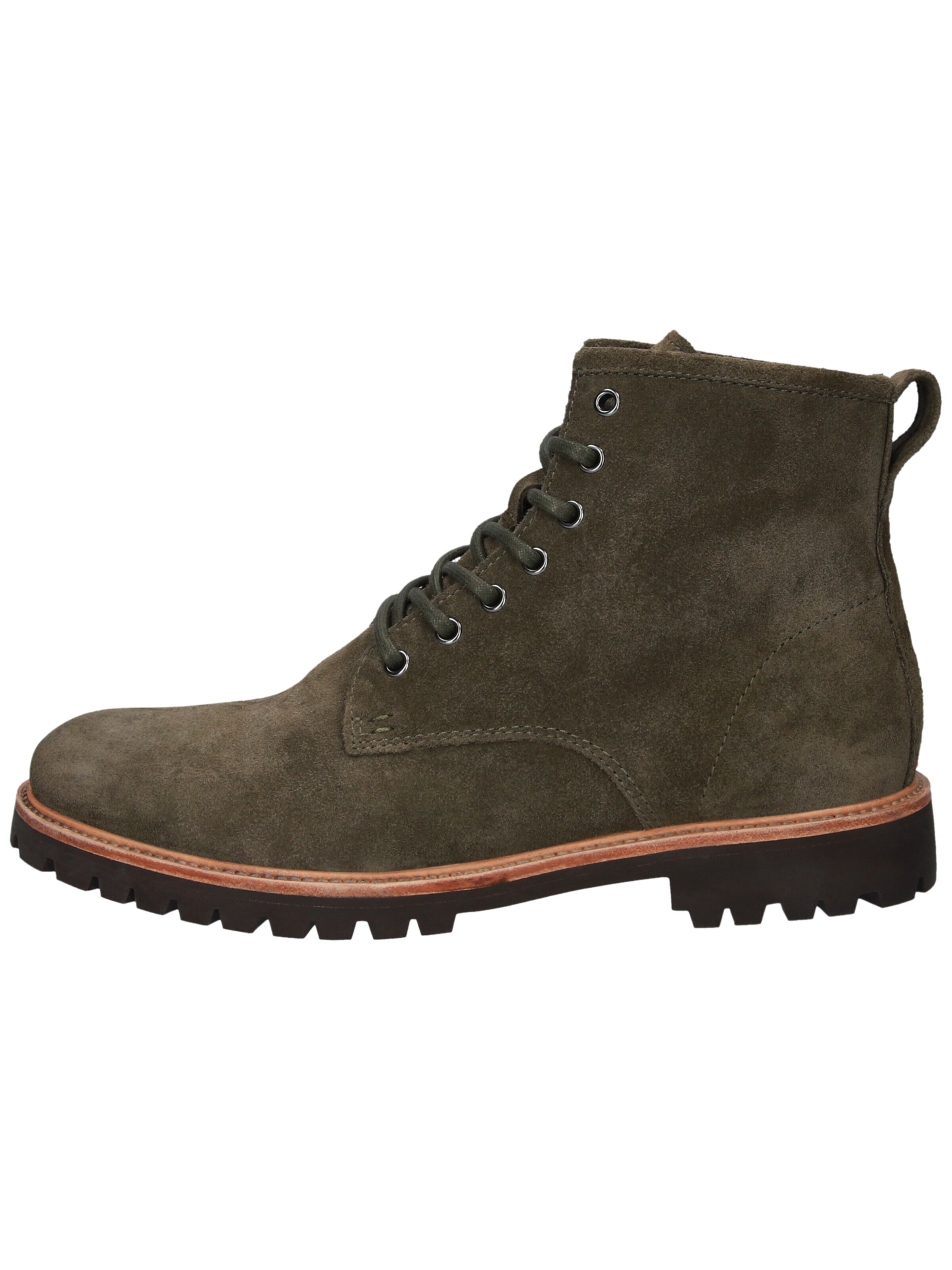 BLACKSTONE - Botas com atacadores 'LOGAN' em verde: frente