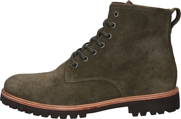 BLACKSTONE - Botas com atacadores 'LOGAN' em verde: frente