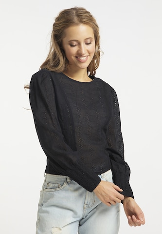 usha FESTIVAL Blouse in Zwart: voorkant