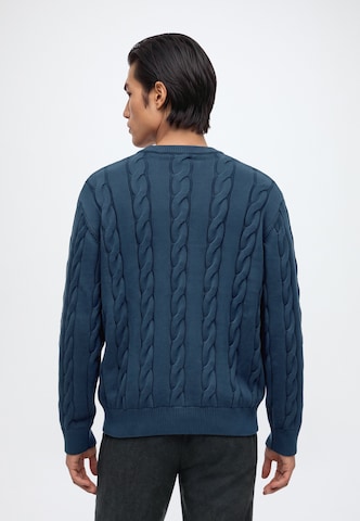Pull-over BALMOHK en bleu : derrière