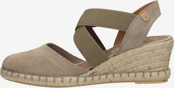 VERBENAS Slingpumps 'Mila' in Beige: voorkant