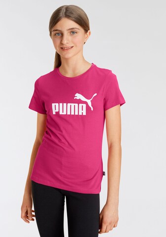 T-Shirt 'Essentials' PUMA en rose : devant