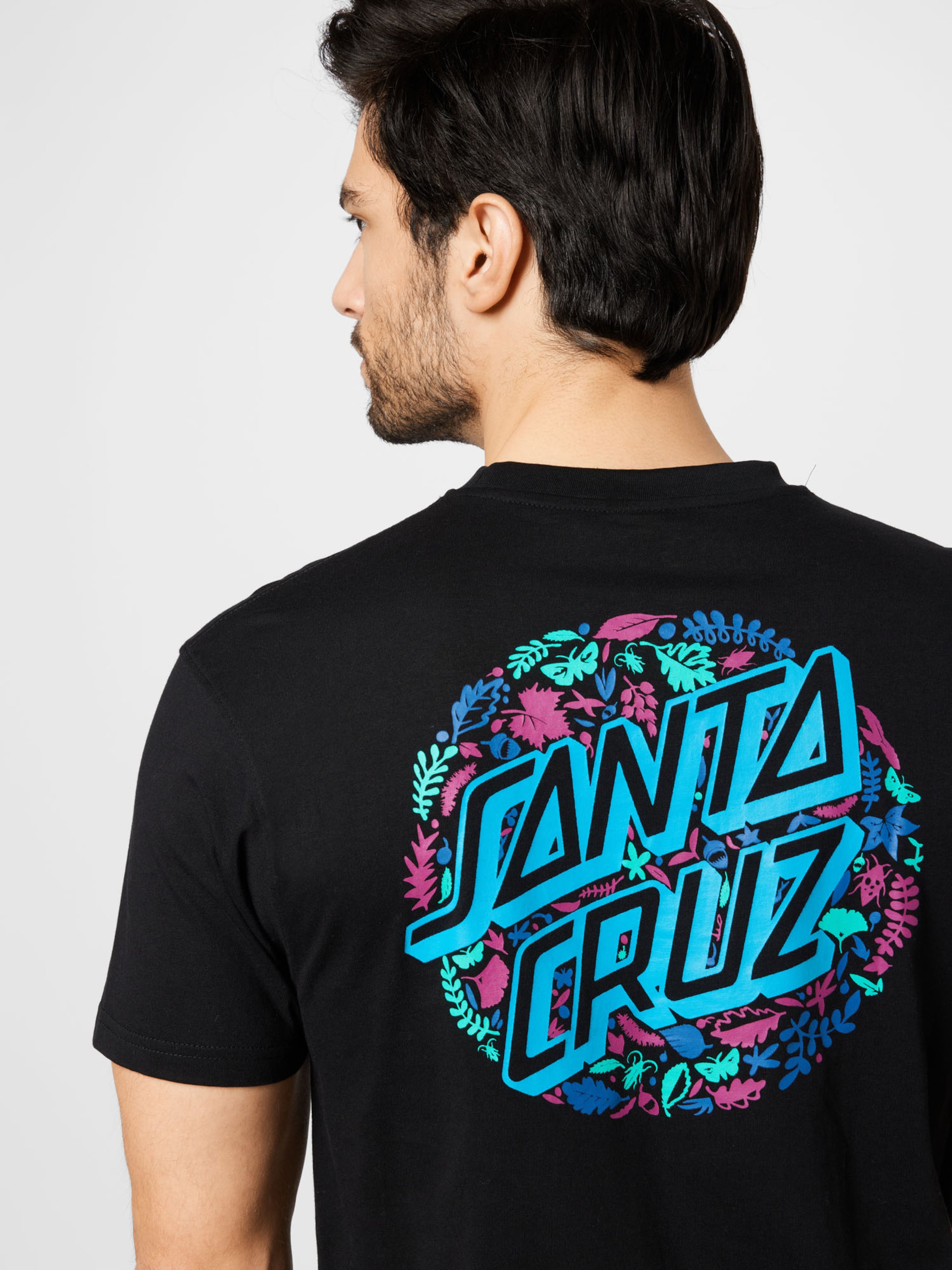 Männer Shirts Santa Cruz T-Shirt in Schwarz - MS03886