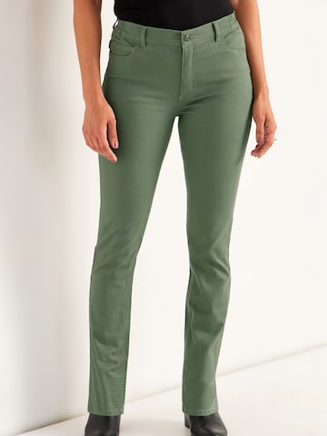 Cellbes of Sweden Slimfit Jeans in Groen: voorkant