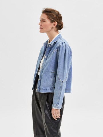 Veste mi-saison SELECTED FEMME en bleu