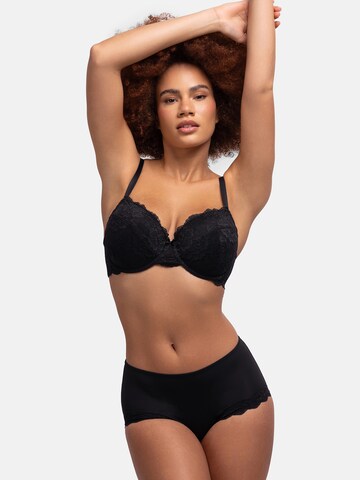 Invisible Soutien-gorge Dorina en noir : devant