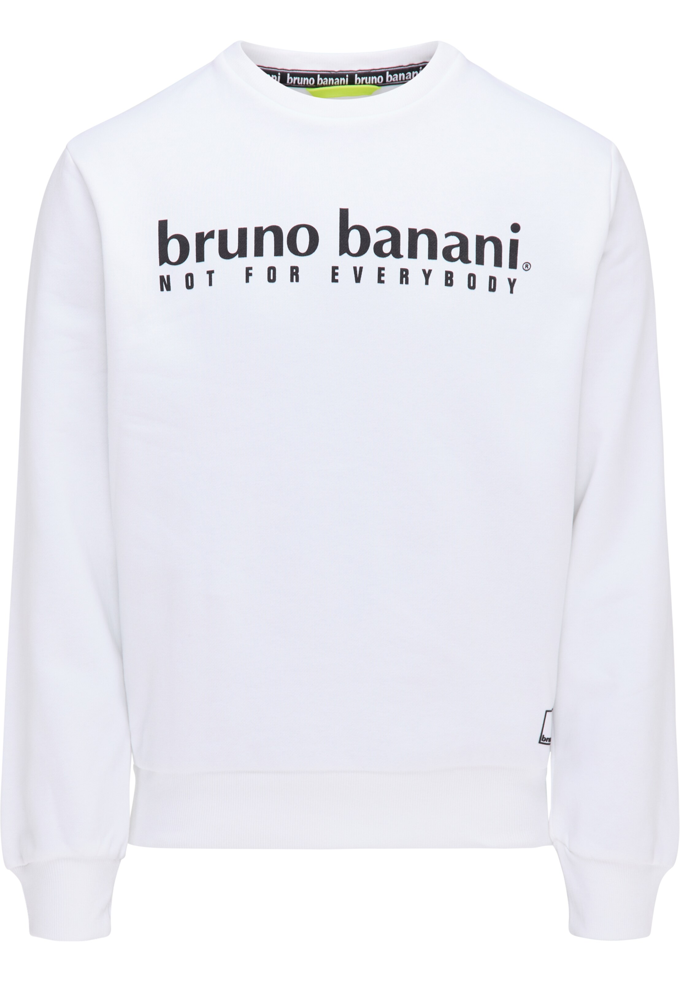 Bruno Banani Sweatshirt 'King' in Black / White, Item view