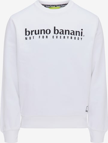 BRUNO BANANI Sweatshirt 'King' in Wit: voorkant