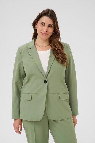 KAFFE CURVE Blazers 'Sakira' in Groen: voorkant
