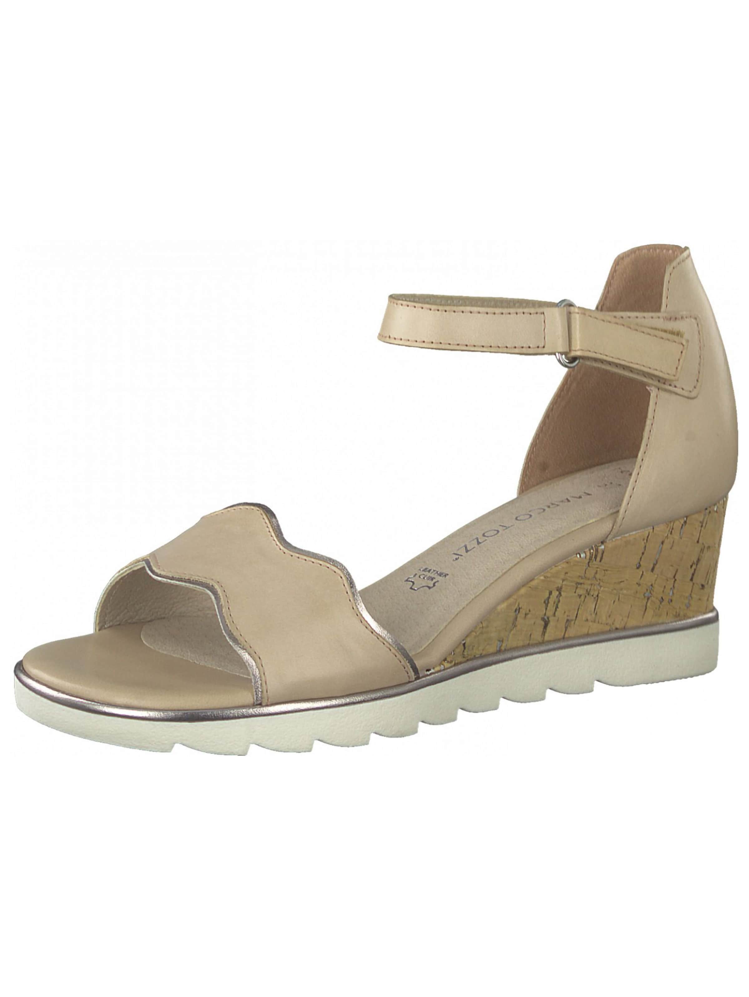 MARCO TOZZI Strap sandal in Beige: front
