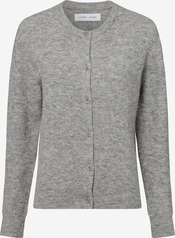 Samsøe Samsøe Gebreid vest ' Nor ' in Grijs: voorkant