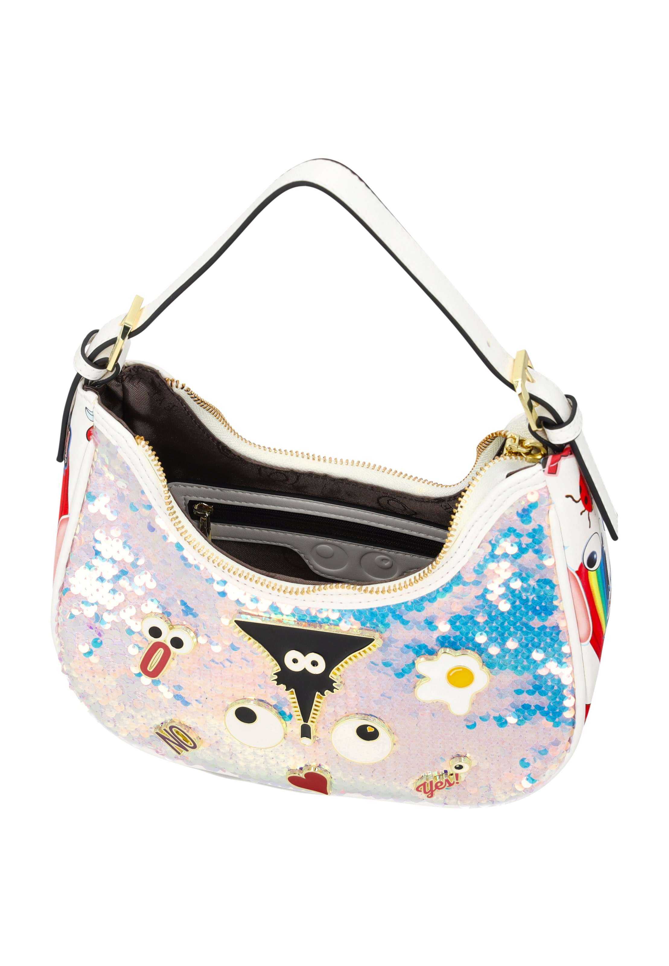 Sac bandoulière 'Pop Eyetheme' MYMO en blanc