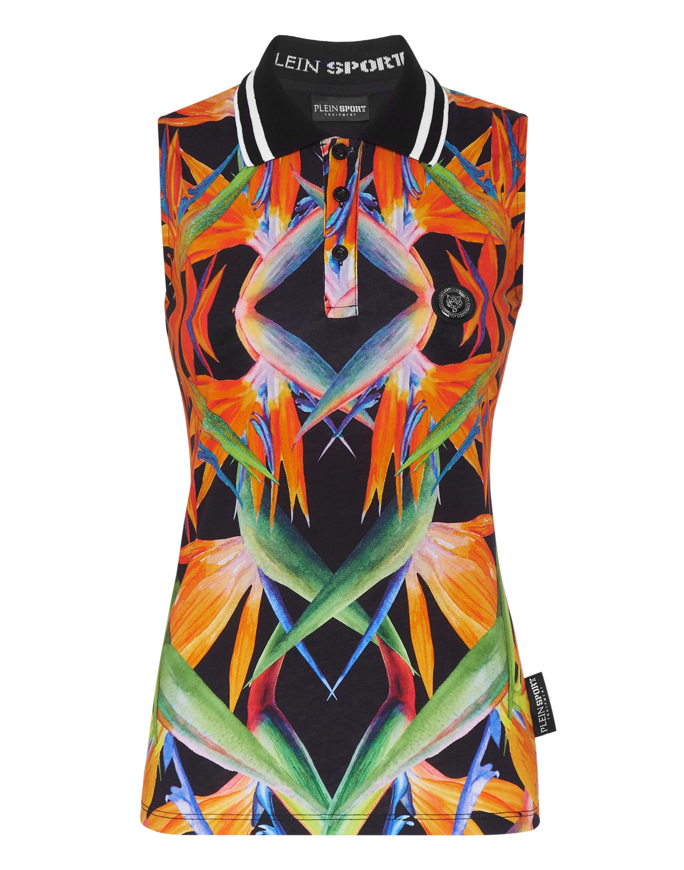 Plein Sport Top in Schwarz: Vorderseite